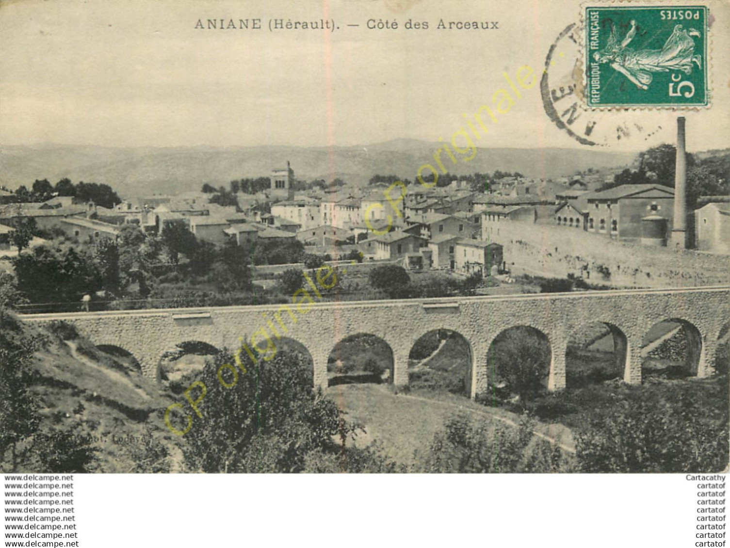 34.  ANIANE . Côté des Arceaux .