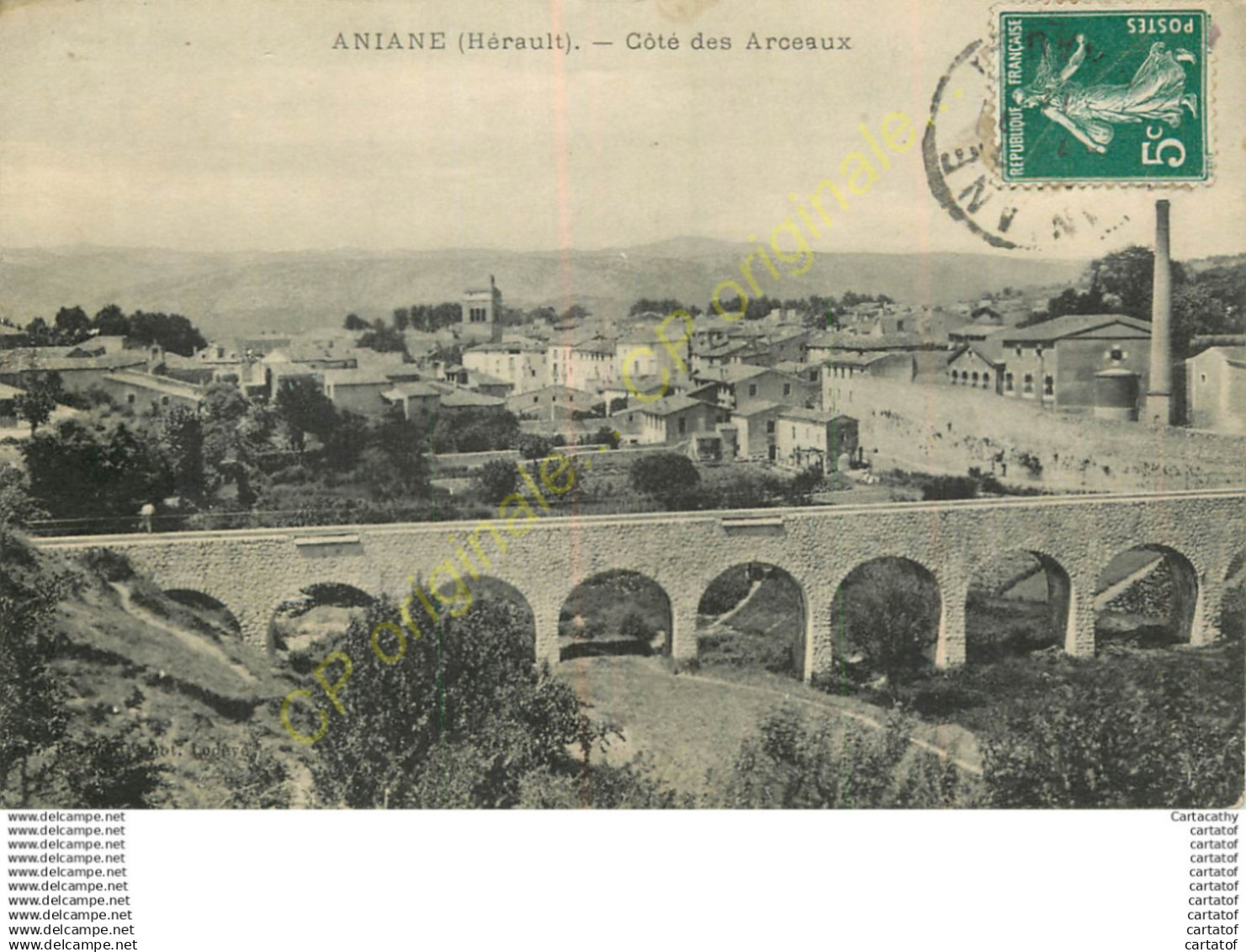 34.  ANIANE . Côté des Arceaux .