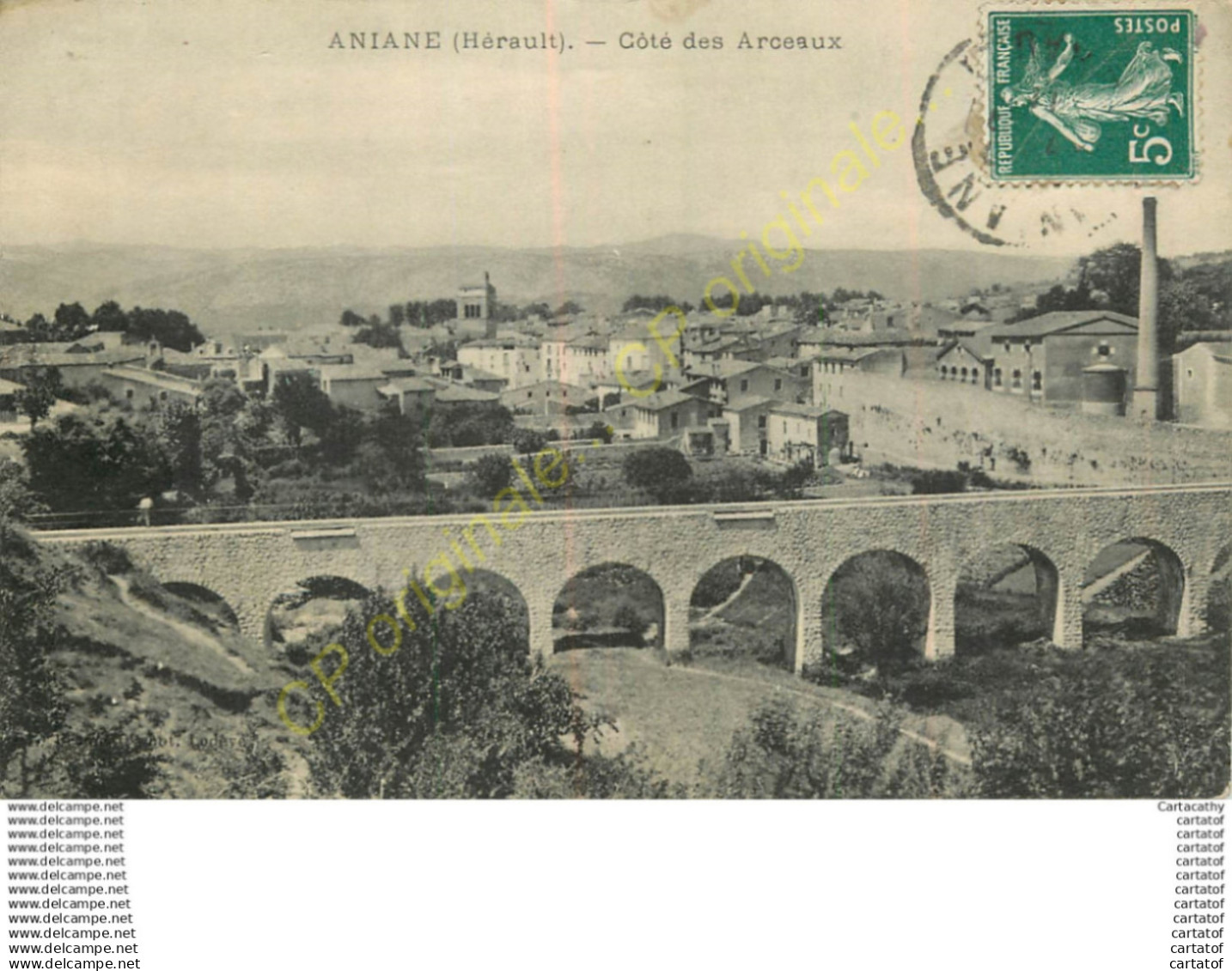 34.  ANIANE . Côté des Arceaux .