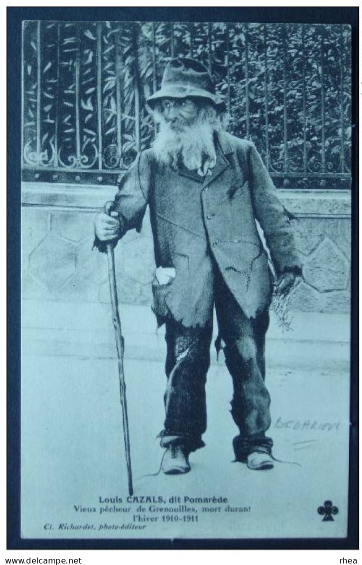 34 Bédarieux - pecheur grenouille - Louis Cazals dit Pomarede
