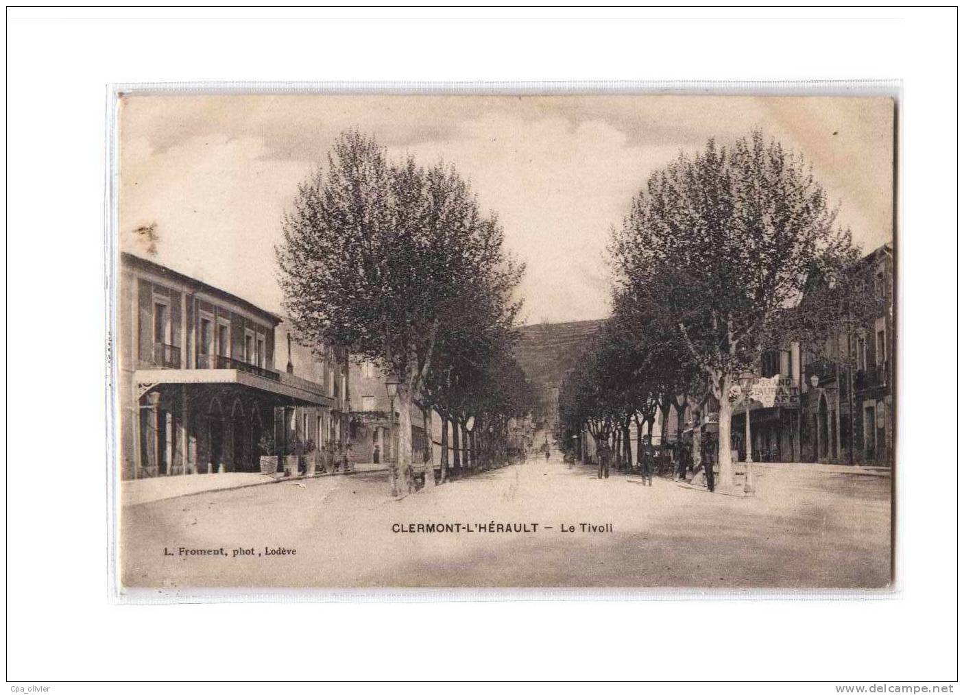 34 CLERMONT HERAULT Allées du Tivoli, ed Froment, 1906