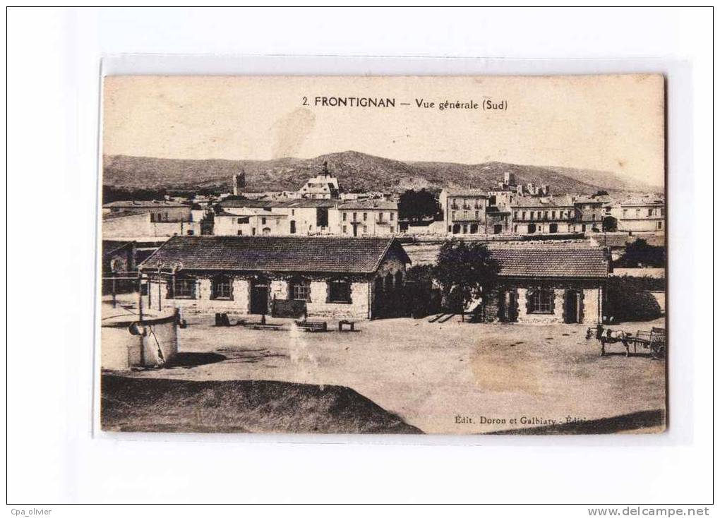 34 FRONTIGNAN Vue Générale, Coté Sud, ed Doron 2, 192?