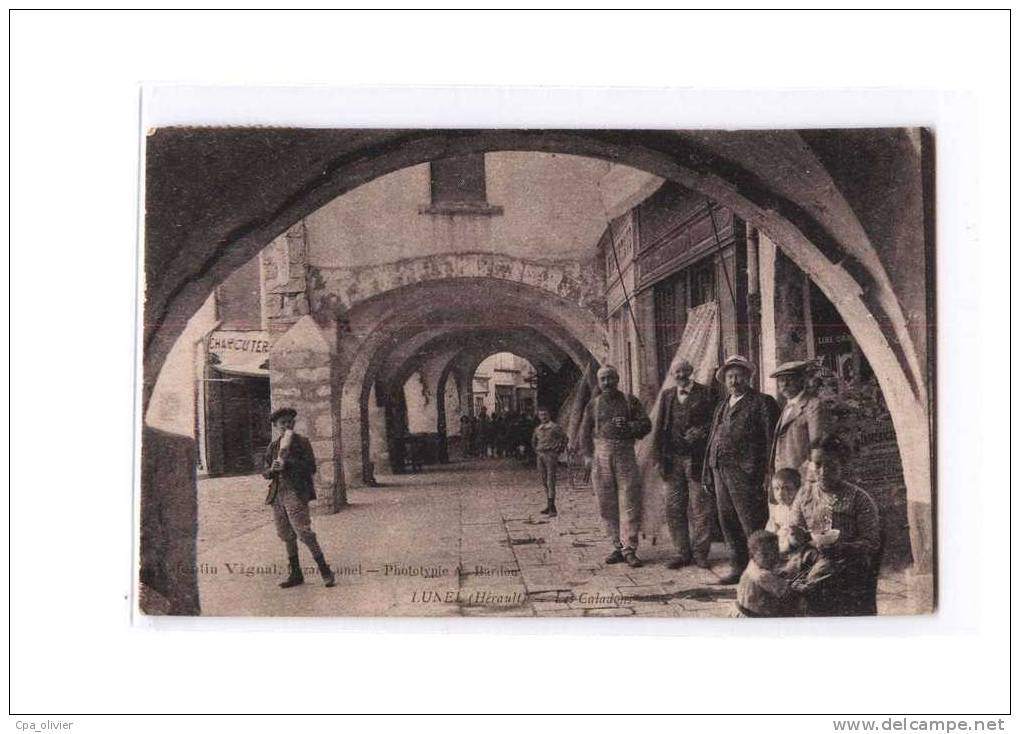 34 LUNEL Caladons, bien animée, ed Vignal, 1924