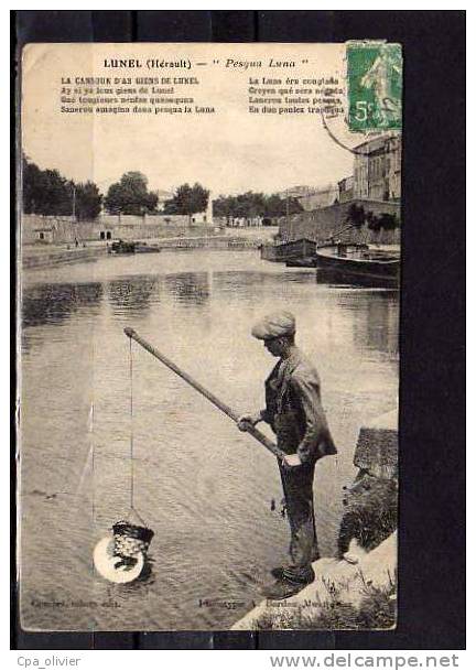 34 LUNEL Types, Pesqua Luna, Chanson des Gens de Lunel, ed Combes, 1912