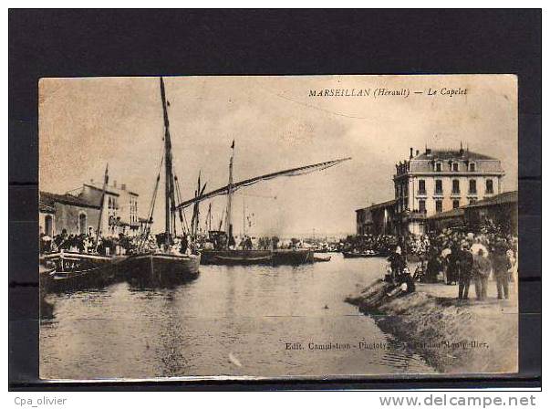 34 MARSEILLAN Fete Locale, Capelet, très animée, ed Campistron, 191?