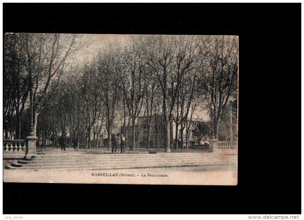 34 MARSEILLAN Promenade, animée, ed ?, 192?