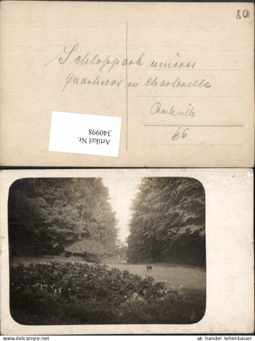 340998,Foto AK Champagne-Ardenne Ardennes Charleville Schlosspark