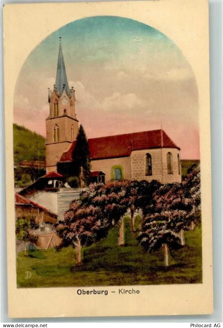 3414 Oberburg Lithographie Kirche - 13908813