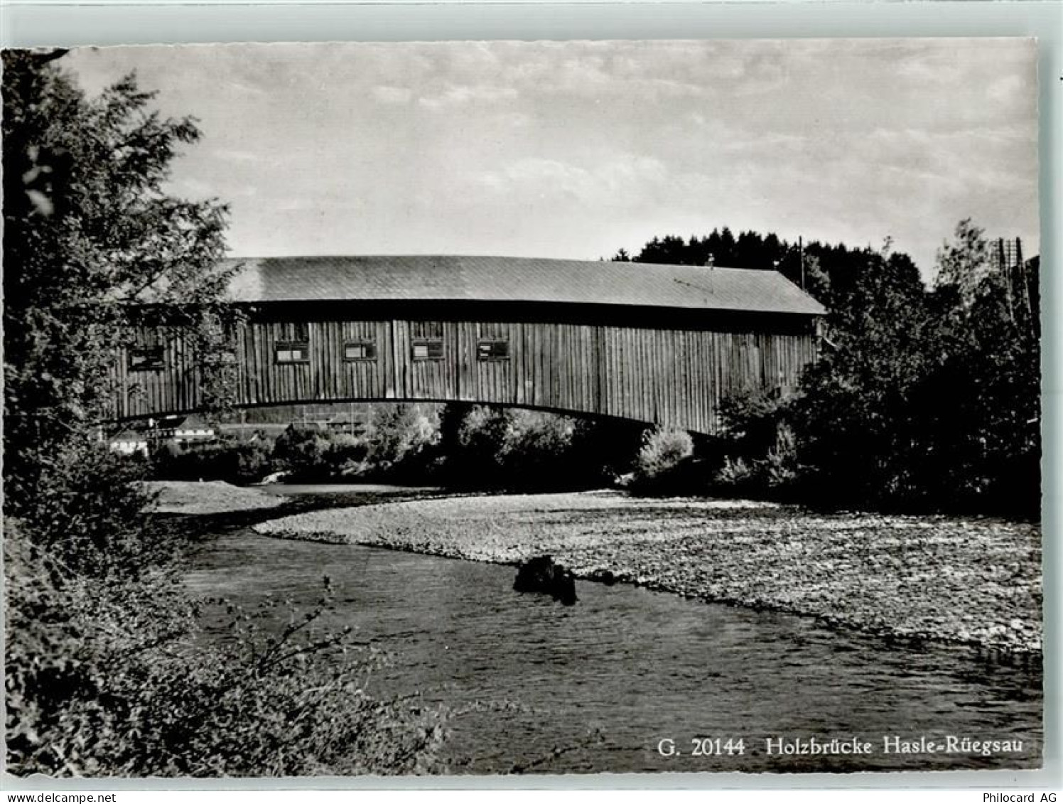 3415 Hasle b. Burgdorf Gebrauchsspuren Gedeckte Holzbrücke - 10302839