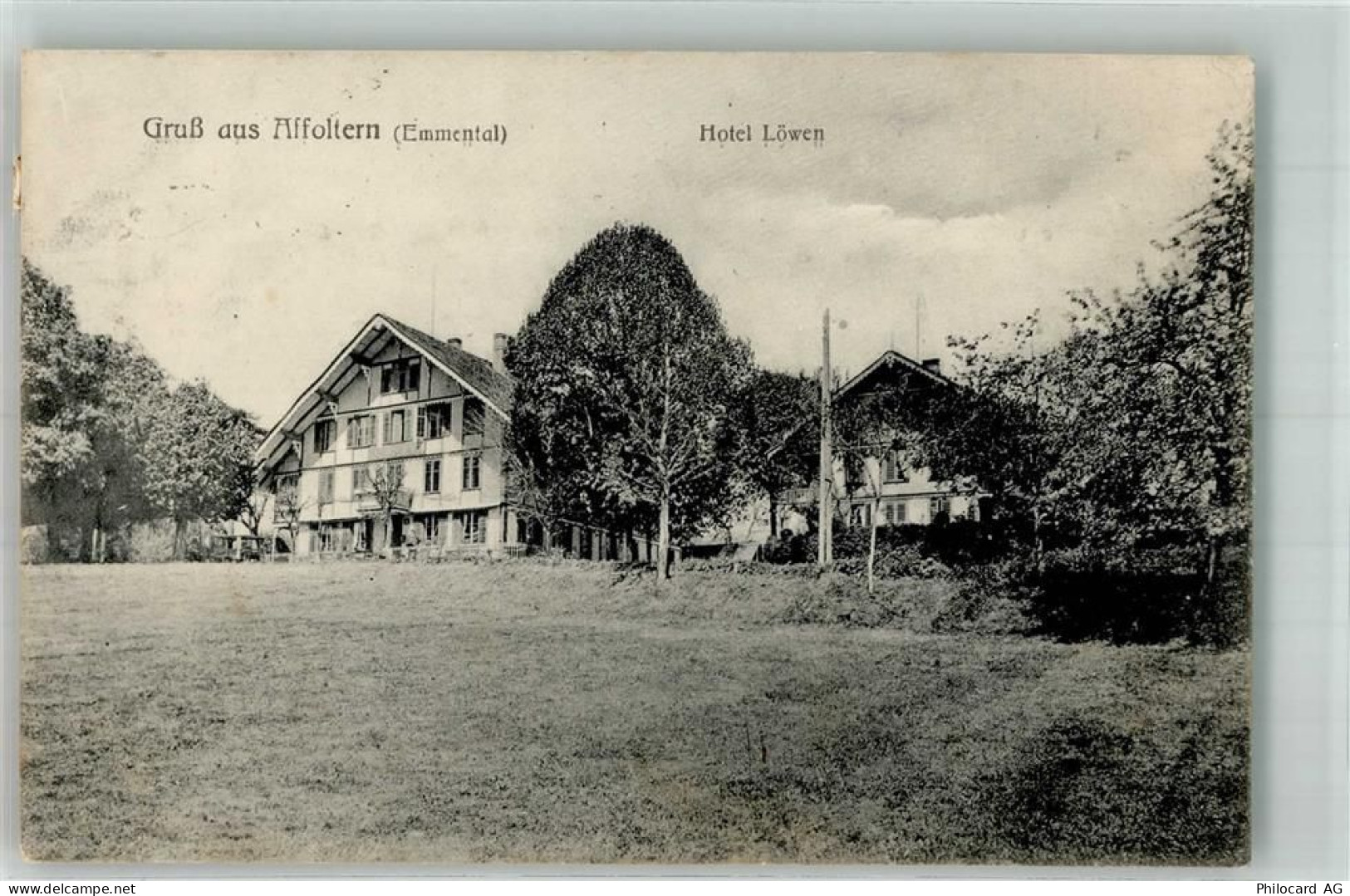 3416 Affoltern im Emmental 1906 Foto AK Hotel Löwen - 14001022