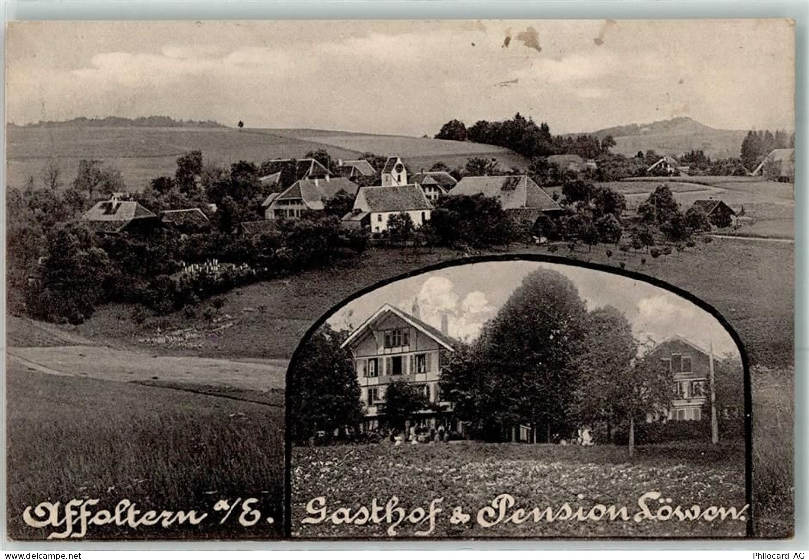 3416 Affoltern im Emmental 1916 - Gasthaus Pension Löwen - 13616493