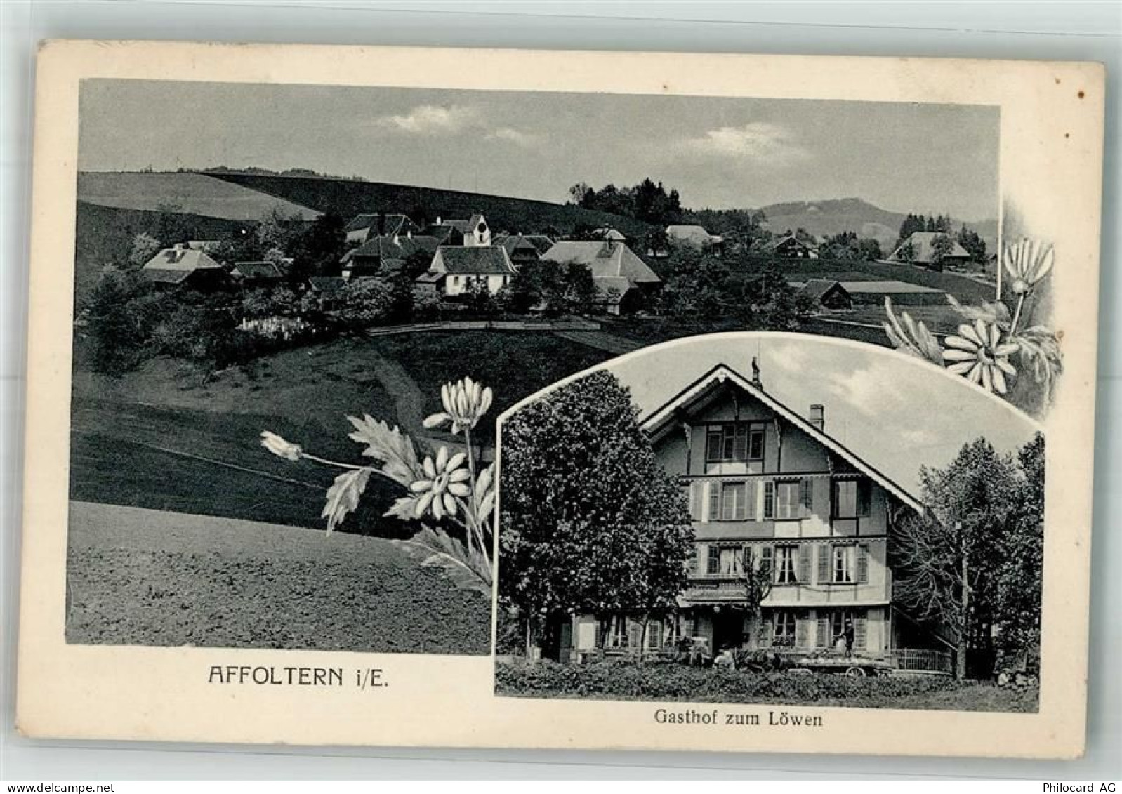 3416 Affoltern im Emmental 1918 Foto AK Gasthaus zum Löwen - 13666499