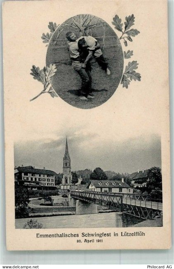 3432 Lützelflüh Foto AK Schwingfest 1911 - 13673956