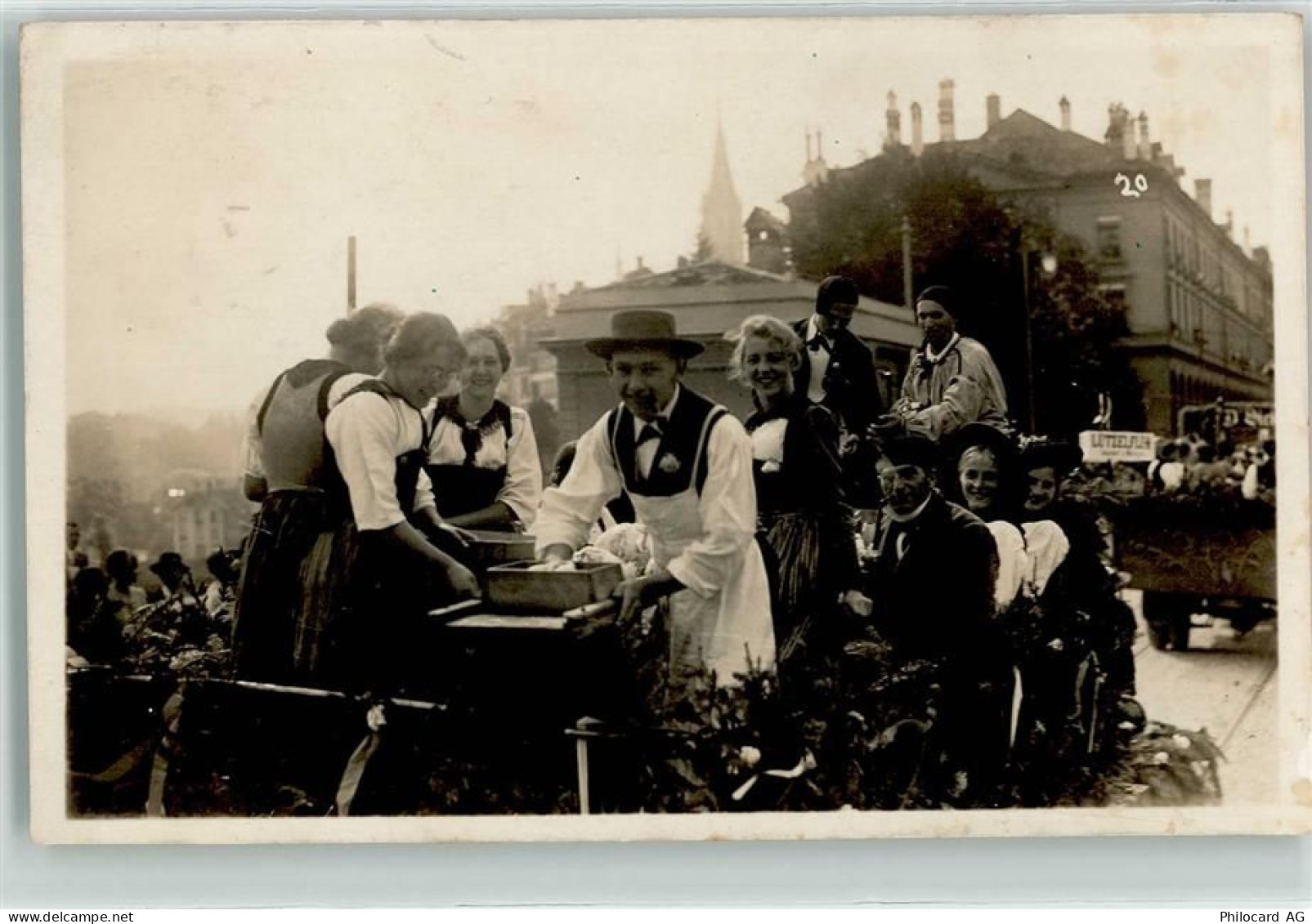 3432 Lützelflüh-Goldbach 1927 Privatfoto AK Barn-Fest Tracht - 13251047