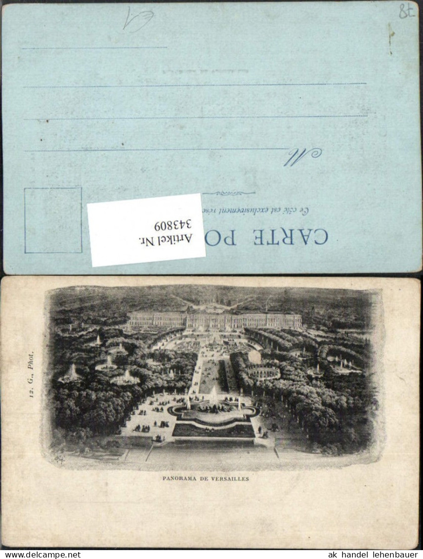 343809,Ile-de-France Yvelines Panorama de Versailles Schloss