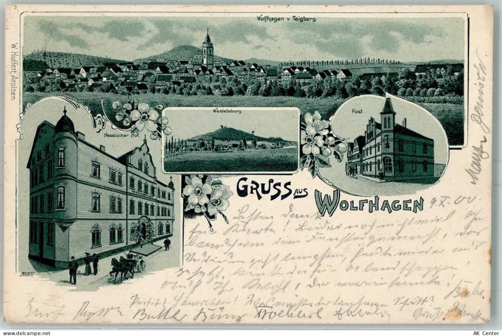 34466 W3549 Wolfhagen 1900 - Gasthaus Hessischer Hof Weidelsburg Post - 13603204