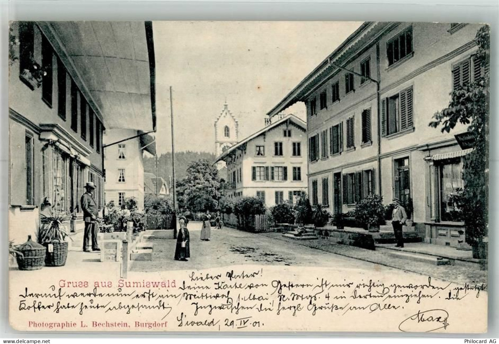 3454 Sumiswald 1901 Foto AK Geschäft - 13666381