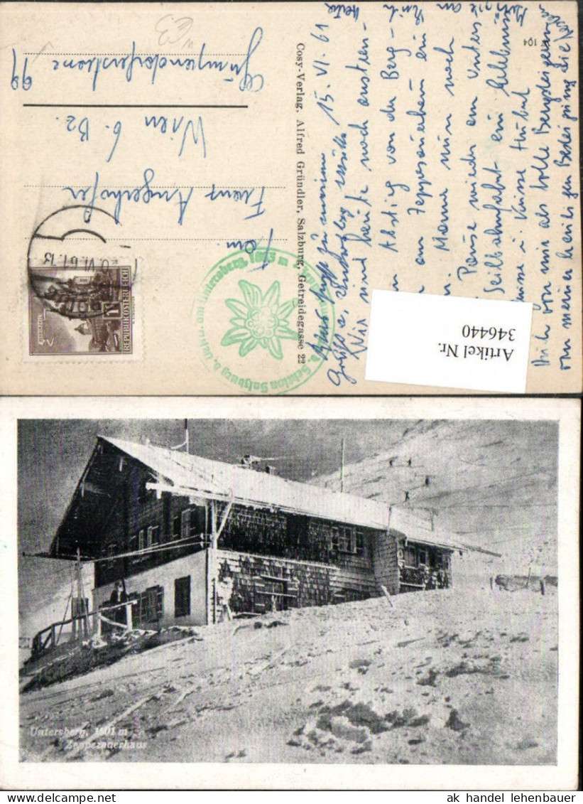 346440,Untersberg Zeppezauerhaus Berghütte b. Grödig Winterbild