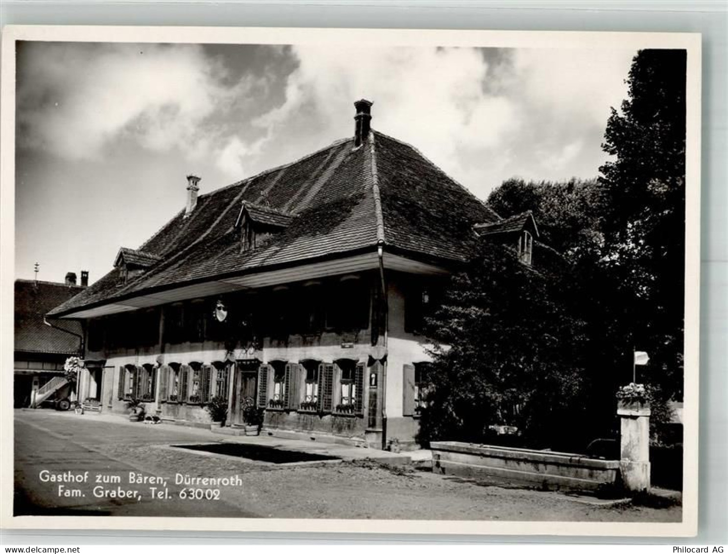 3465 Dürrenroth Foto AK Gasthaus zum Bären - 10749418