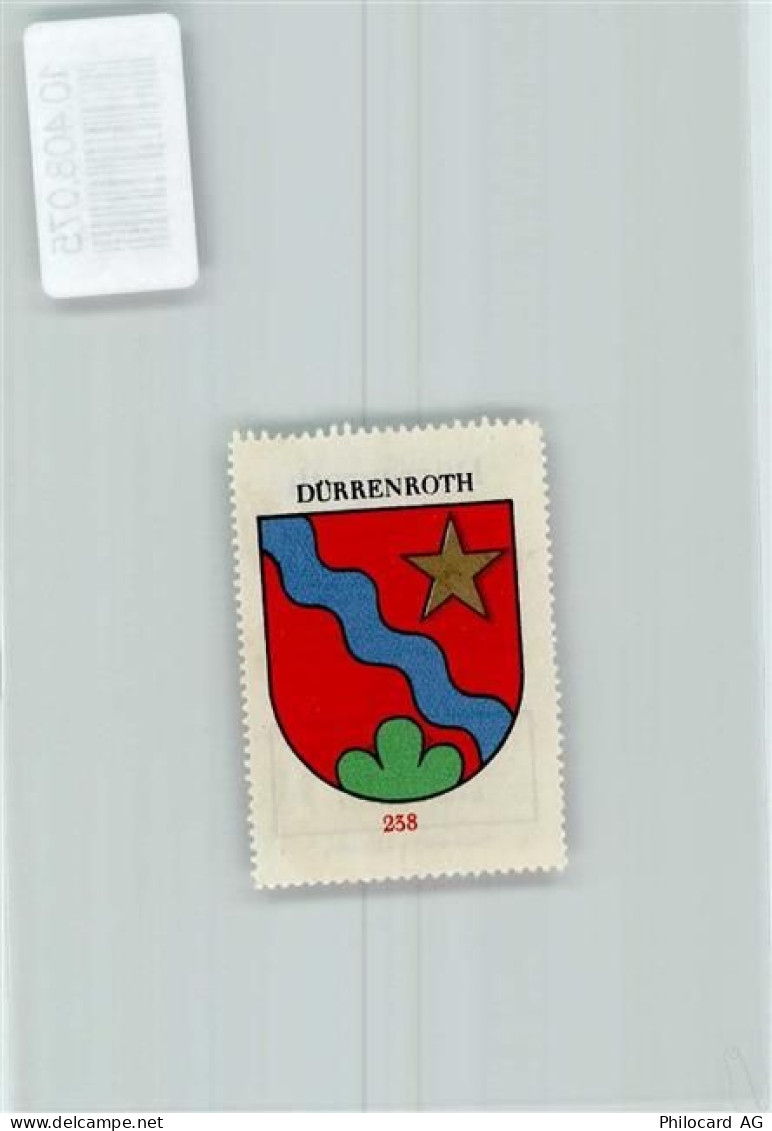 3465 Dürrenroth - Vignette Wappen Kaffee Hag ca 1920-1940 - 10408075