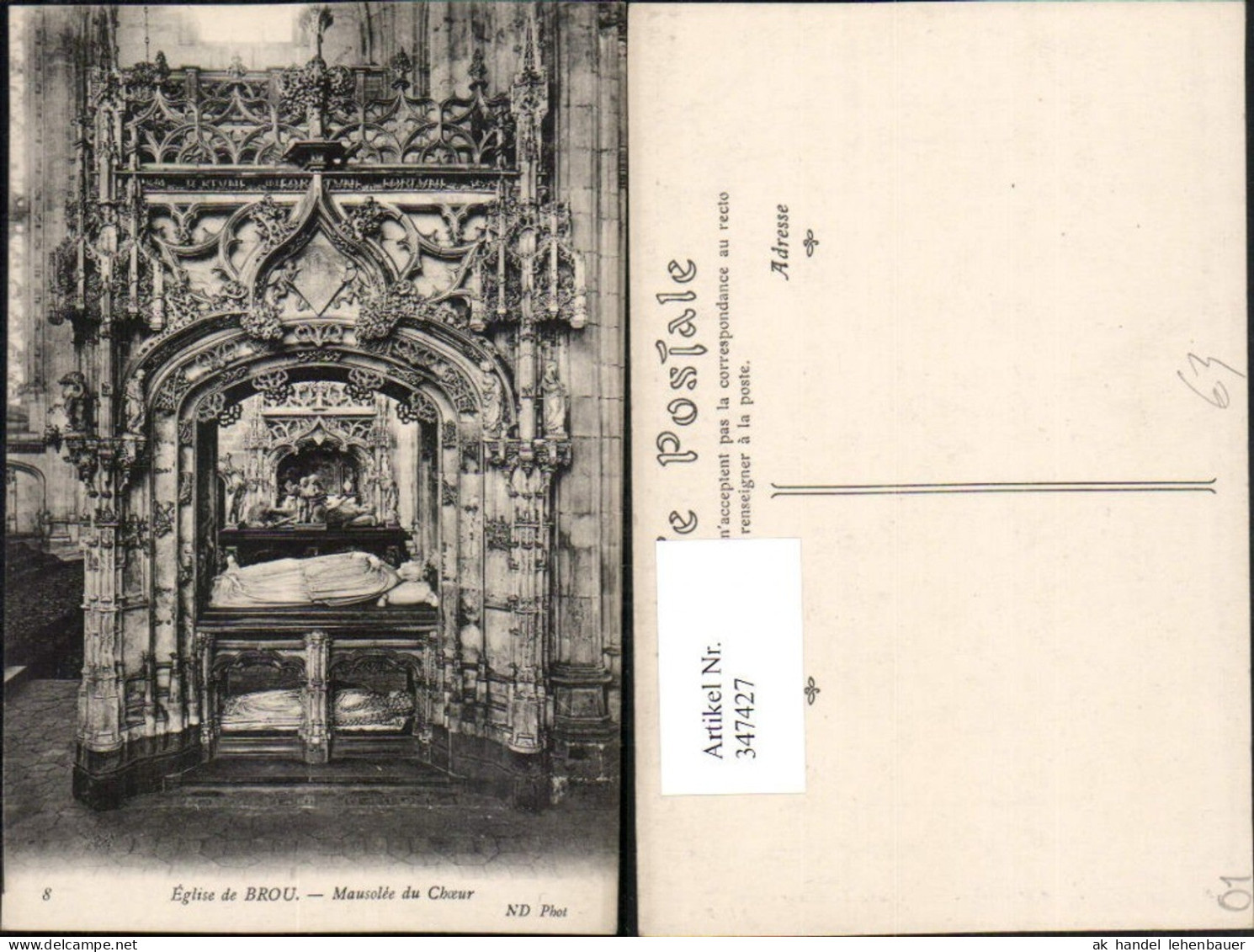 347427,Rhone-Alpes Ain Eglise de Brou Mausolee du Choeur Kirche Mausoleum