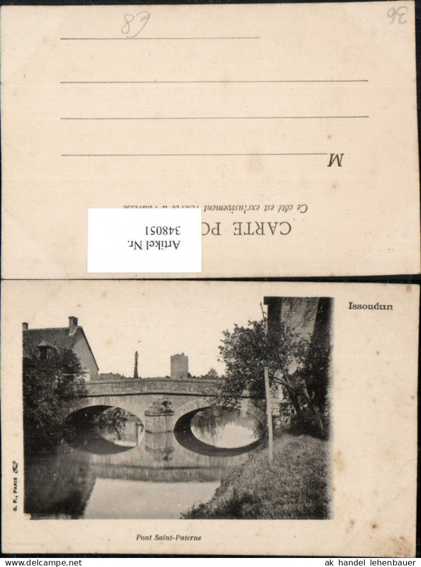 348051,Centre Indre Issoudun Pont Saint-Paterne Brücke