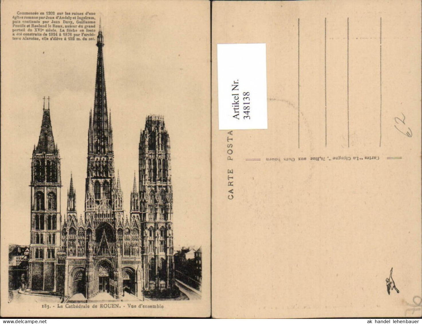 348138,Haute-Normandie Seine-Maritime Rouen Cathedrale Kirche