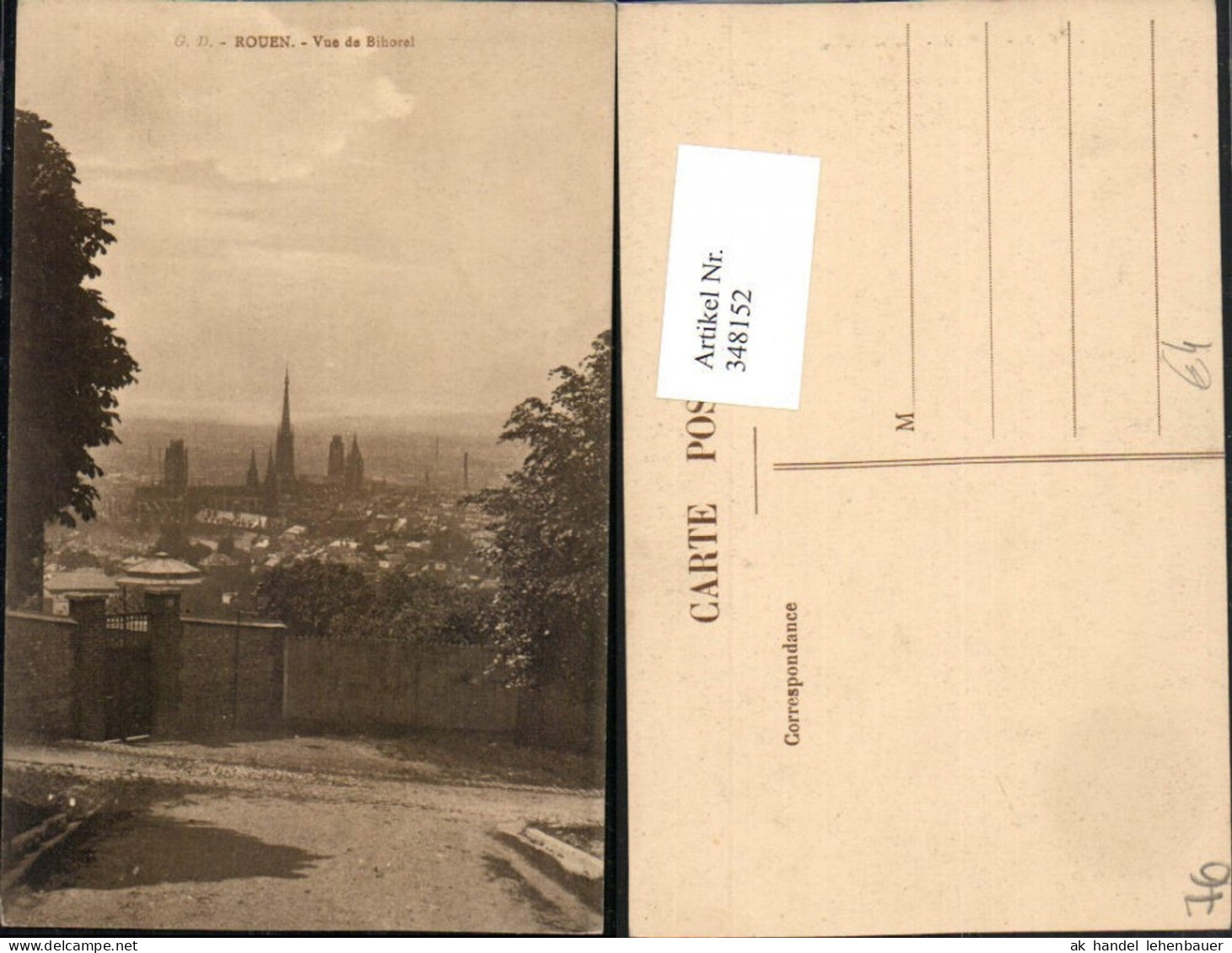 348152,Haute-Normandie Seine-Maritime Rouen Vue de Bihorel Totale