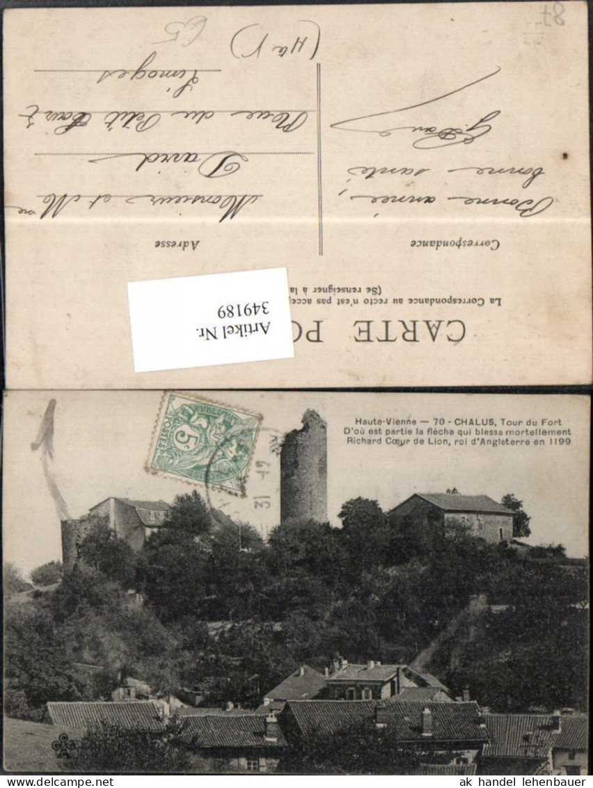 349189,Limousin Haute-Vienne Chalus Tour du Fort Turm