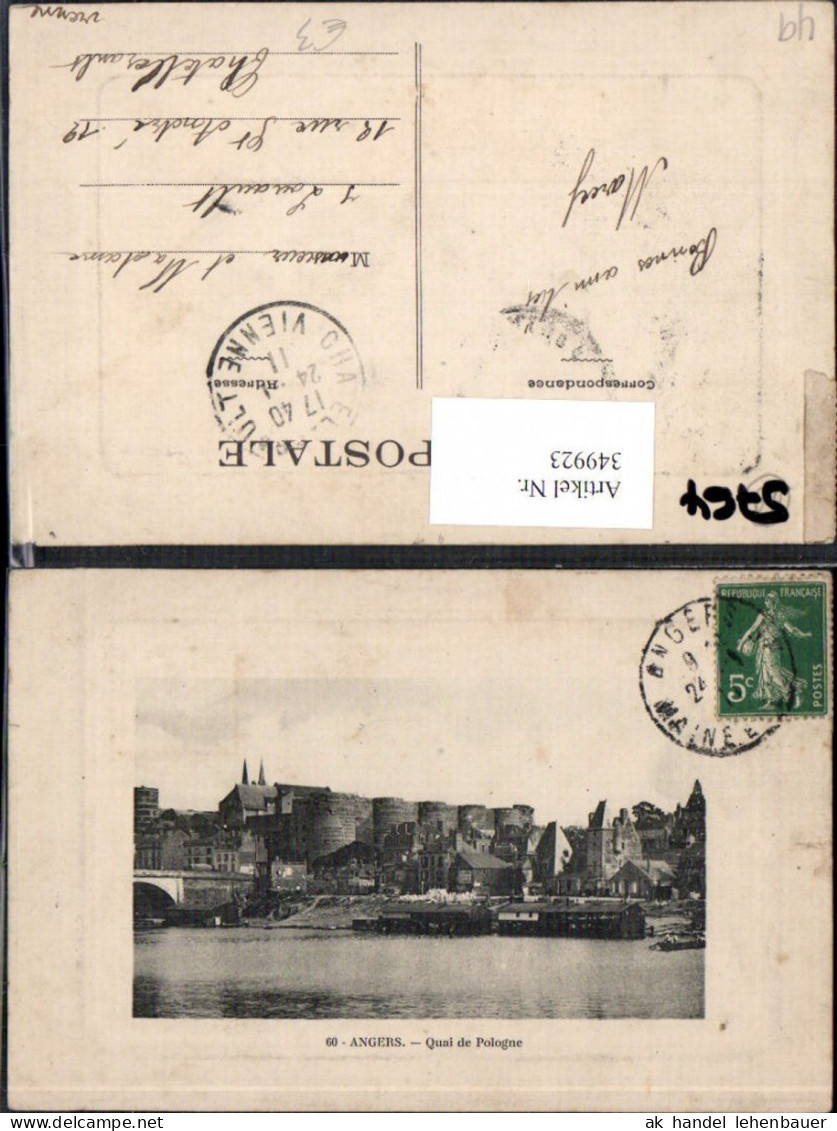 349923,Pays de la Loire Maine-et-Loire Angers Quai de Pologne