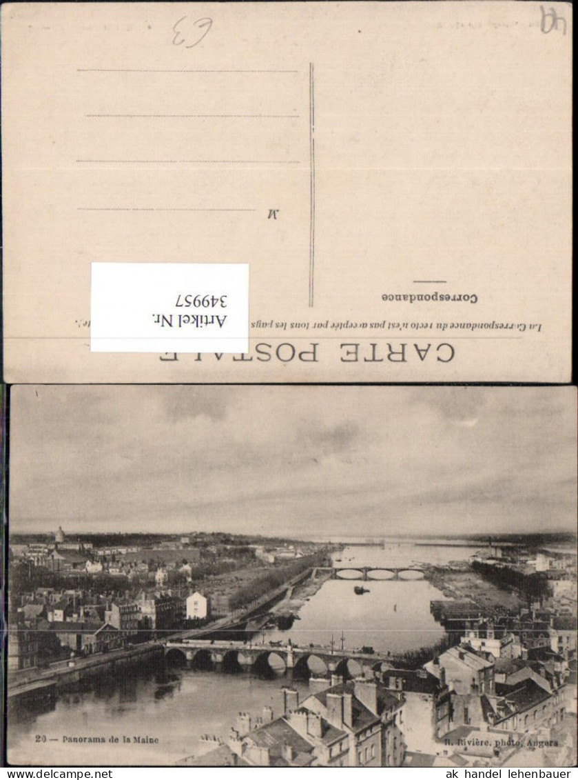 349957,Pays de la Loire Maine-et-Loire Angers Panorama de la Maine