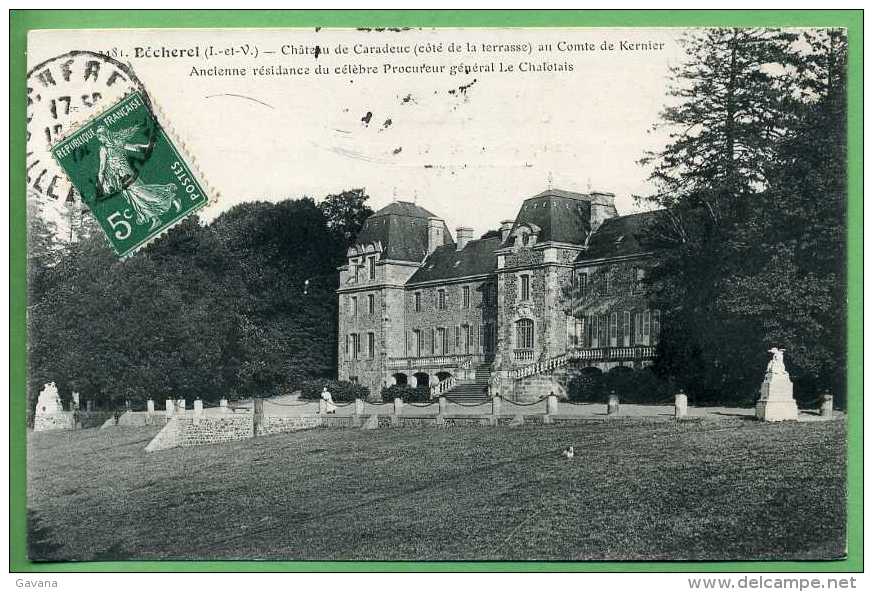35 BECHEREL - Chateau de Caradeuc (coté de la terrasse)