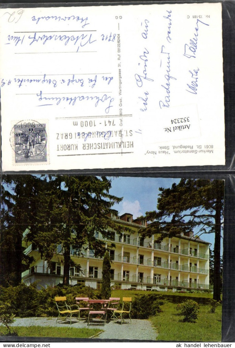 352324,St. Radegund Merkur-Sanatorium Haus Novy