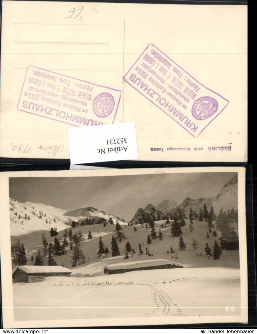 352731,Kaibling Alm b. Haus im Ennstal Bergkulisse Winterbild