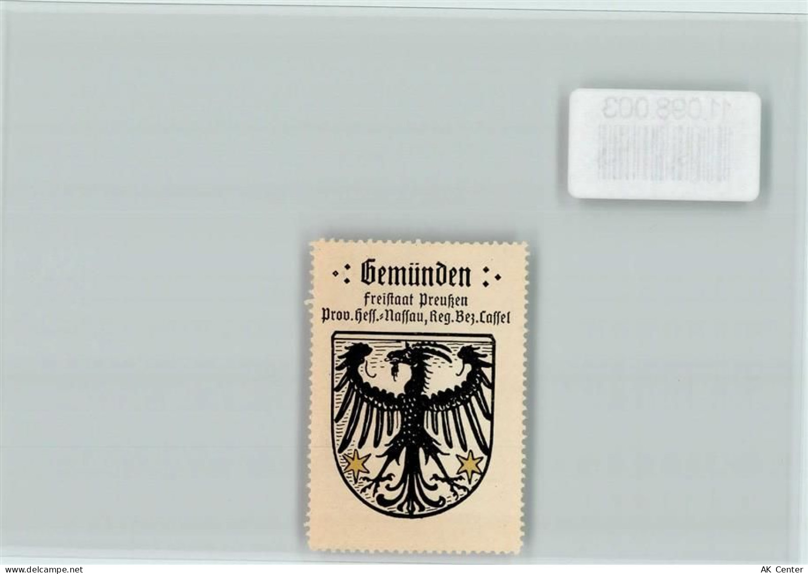 35285 W3573 Gemünden (Wohra) - Vignette Wappen Kaffee Hag ca 1920-1940... - 11098003