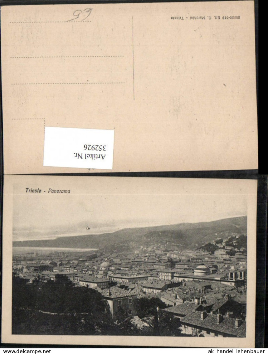 352926,Friuli-Venezia-Giulia Trieste Triest Panorama Totale