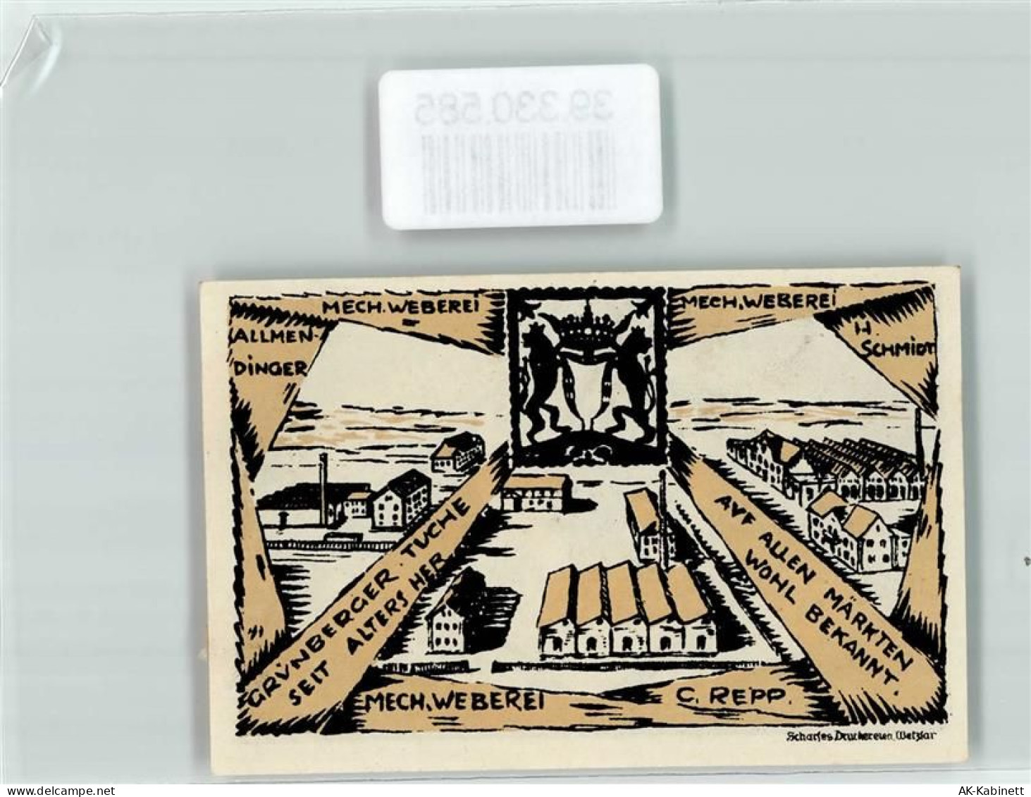 35305 W6310 Grünberg , Hess 1922 - Notgeld 700 Jahrfeier Stadt Grünberg ... - 39330585