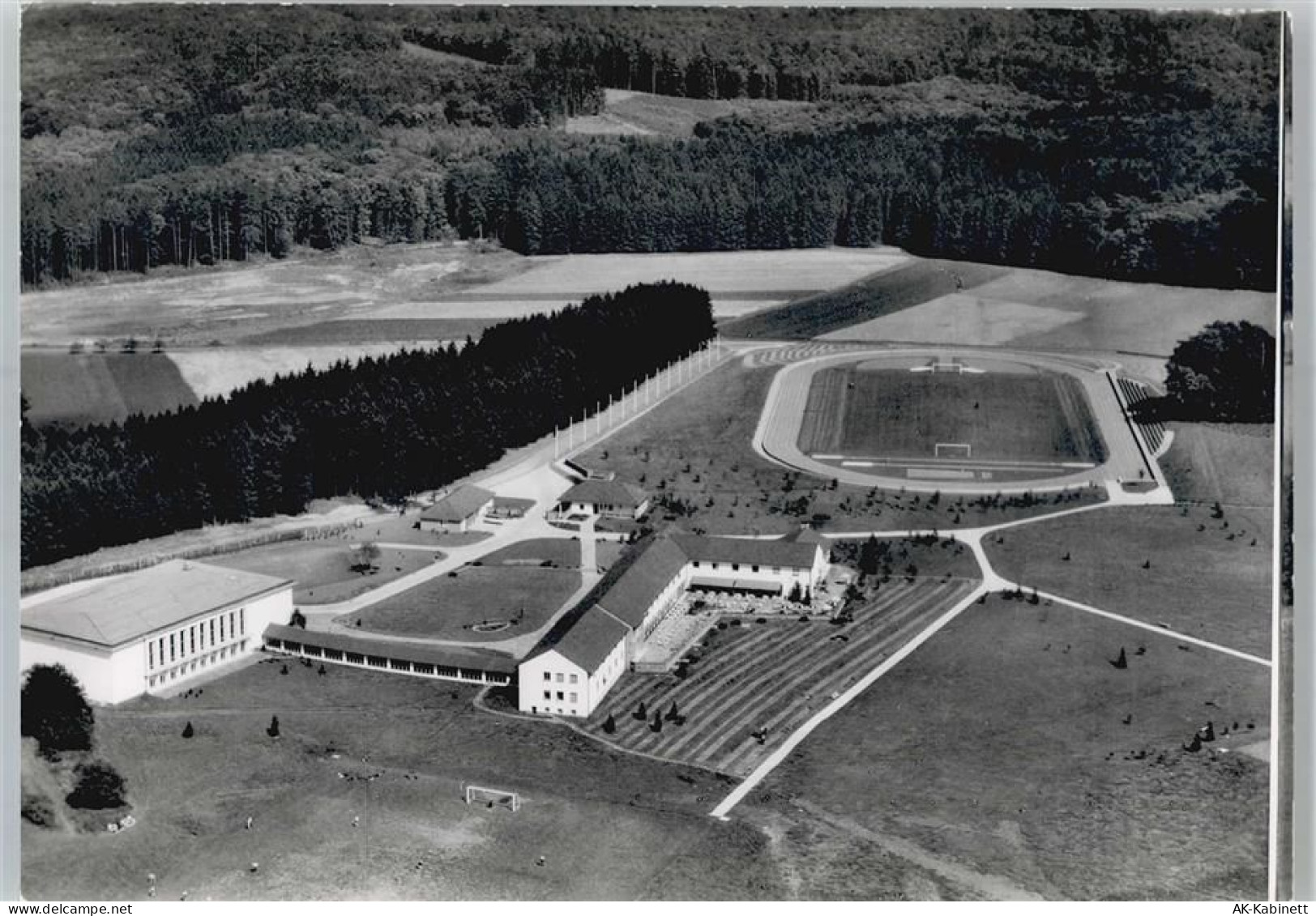 35305 W6310 Grünberg , Hess - Fliegeraufnahme, Sportschule Hessischer Fu... - 51108387