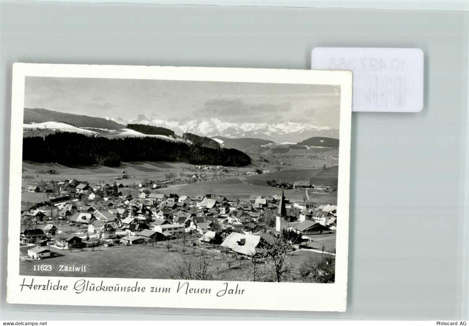 3532 Zäziwil FOTO KEINE AK Neujahr Foto 10cm x 7cm, rückseitig Haftspure... - 10497368