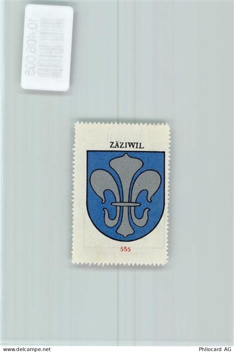 3532 Zäziwil - Vignette Wappen Kaffee Hag ca 1920-1940 Lilie - 10408005