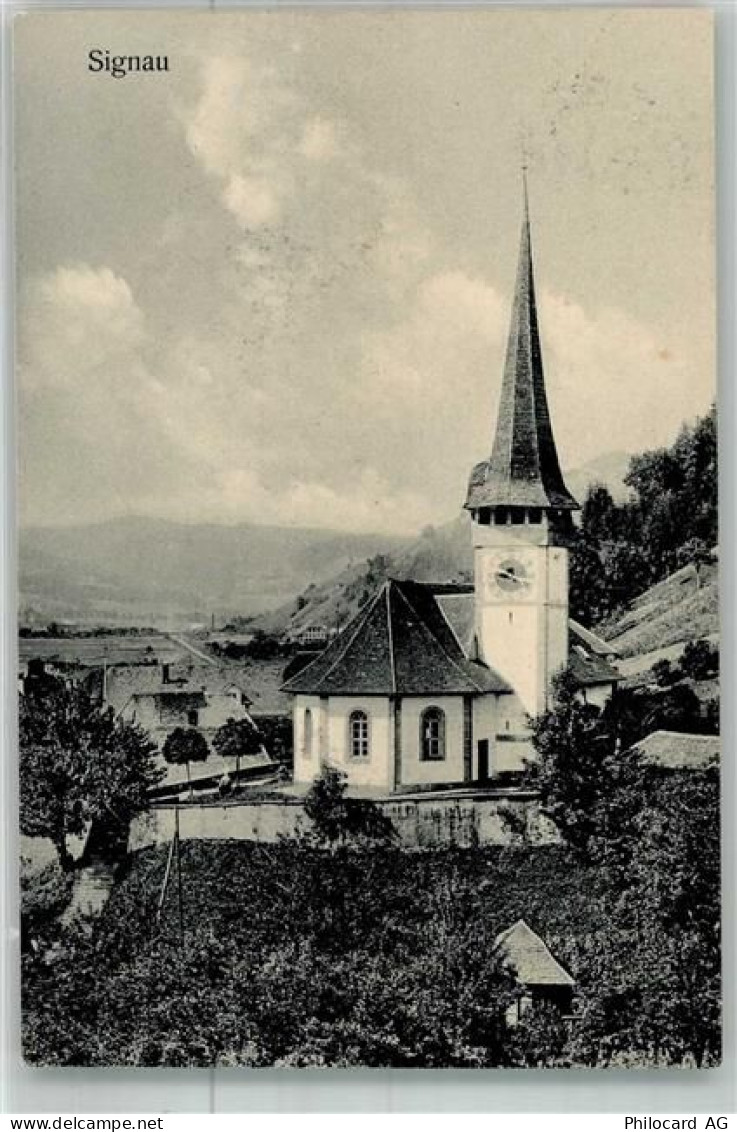3534 Signau 1918 Foto AK Kirche - 38024108