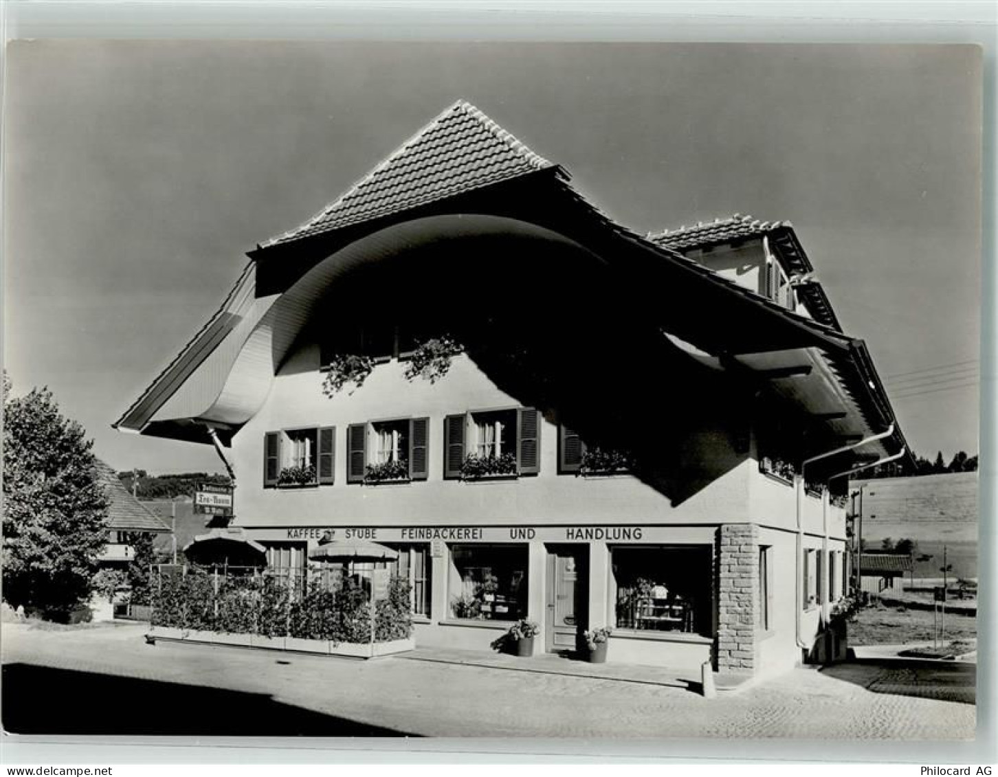 3534 Signau Foto AK Cafe Feinbäckerei und Handlung zum Eckhaus - 13993781