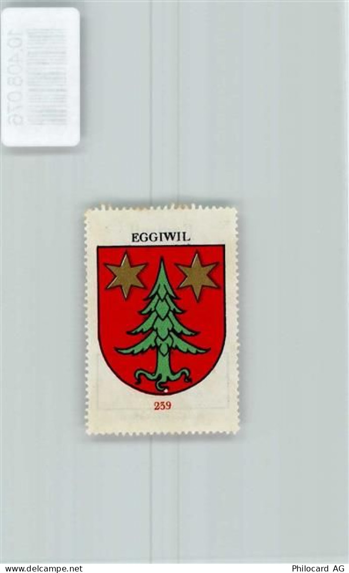 3537 Eggiwil - Vignette Wappen Kaffee Hag ca 1920-1940 Tannenbaum Sterne... - 10408076