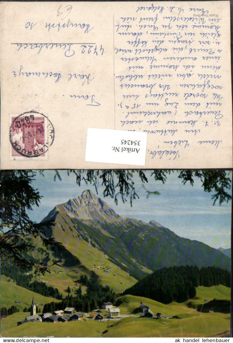 354245,Warth Totale Bergkulisse