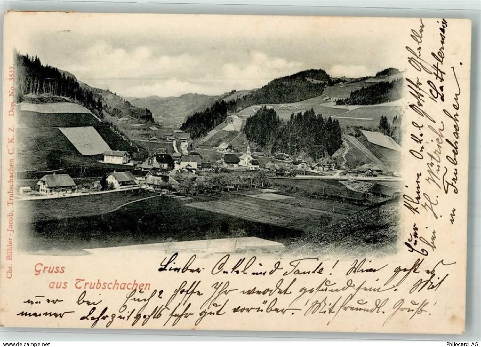 3555 Trubschachen 1899 Foto AK - 13993854
