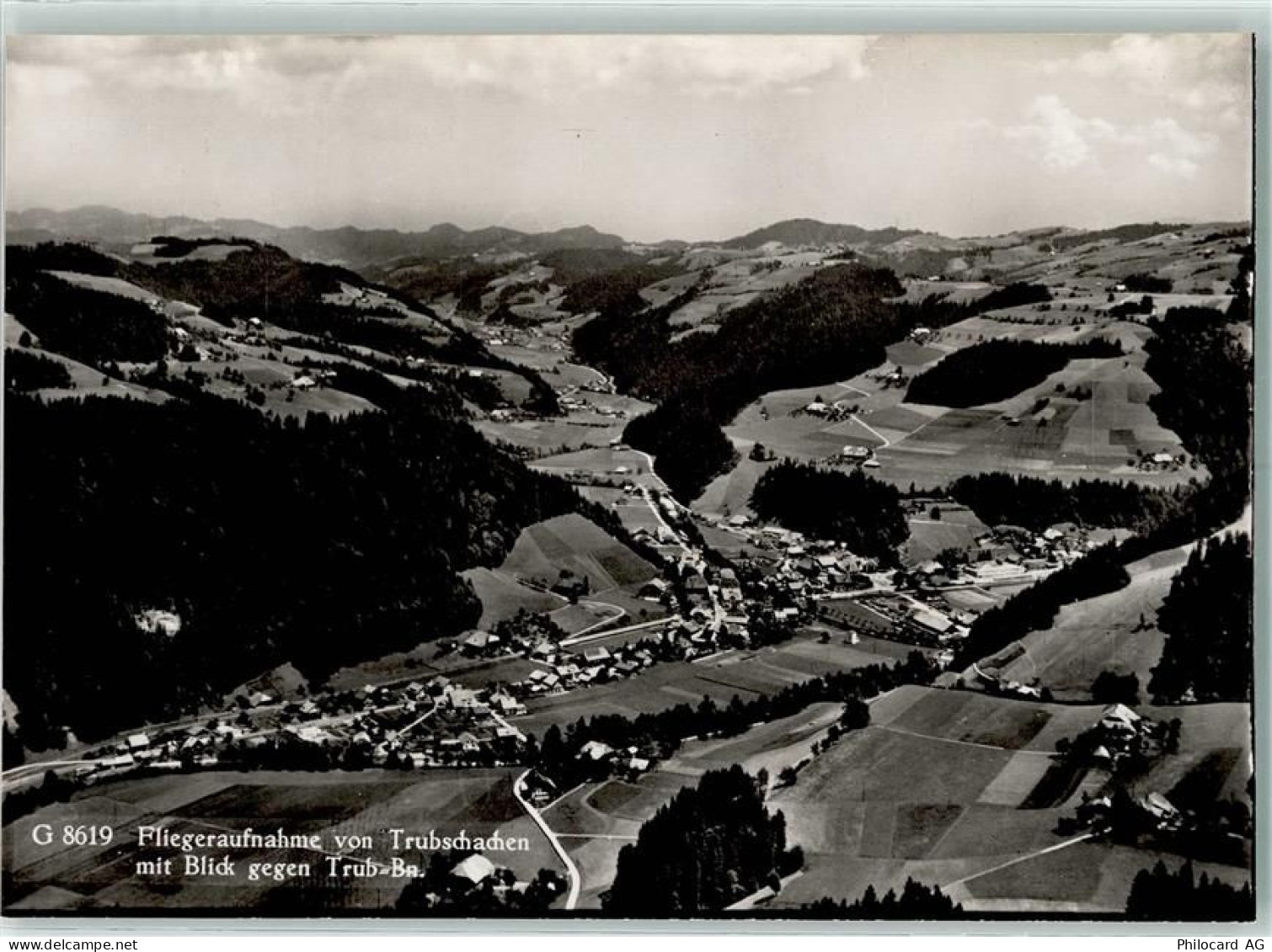 3555 Trubschachen - Fliegeraufnahme mit Blick gegen Trub - 13137659