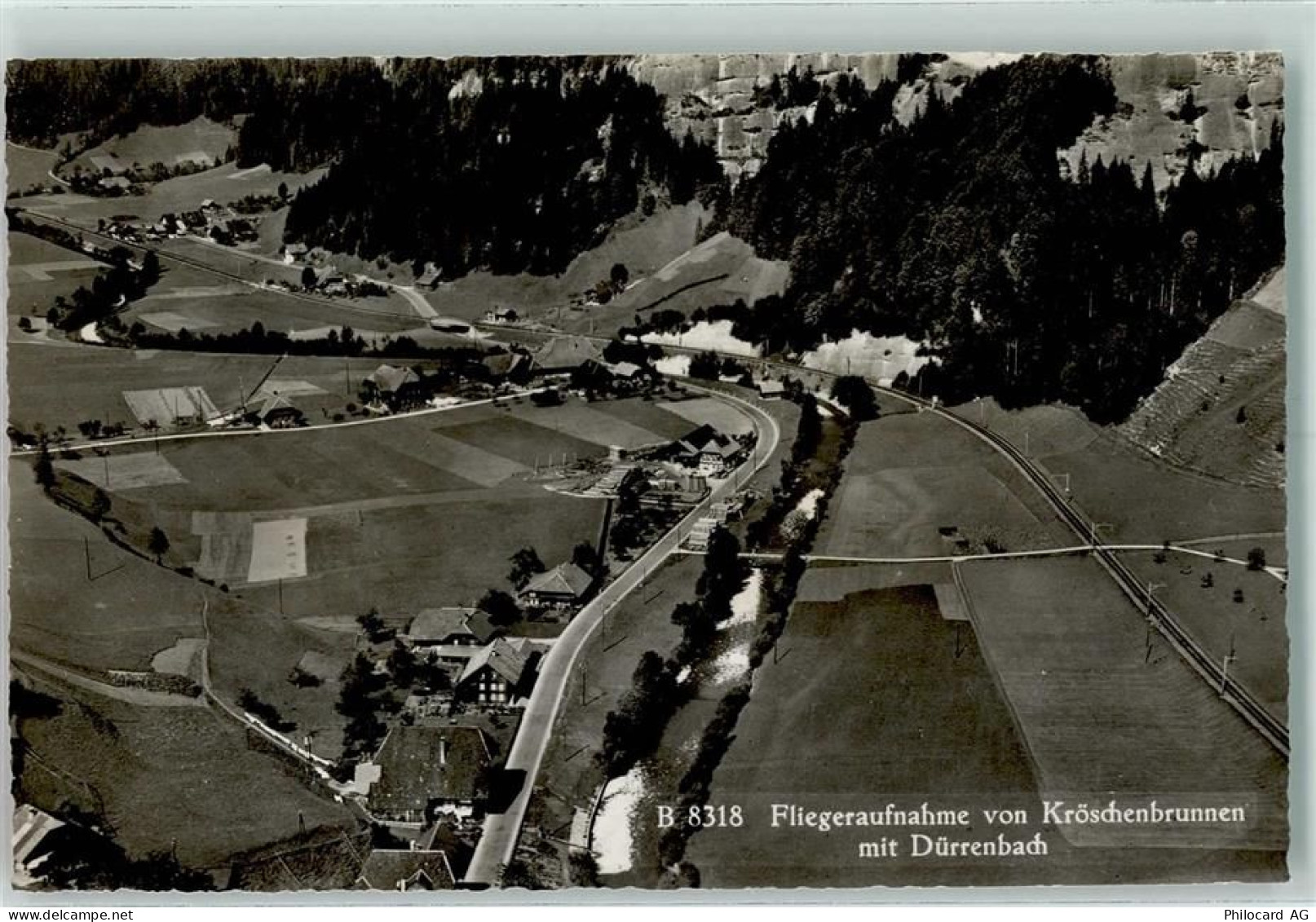 3556 Trub Gebrauchsspuren Fliegeraufnahme Kröschenbrunnen mit Dürrenbach... - 13224960