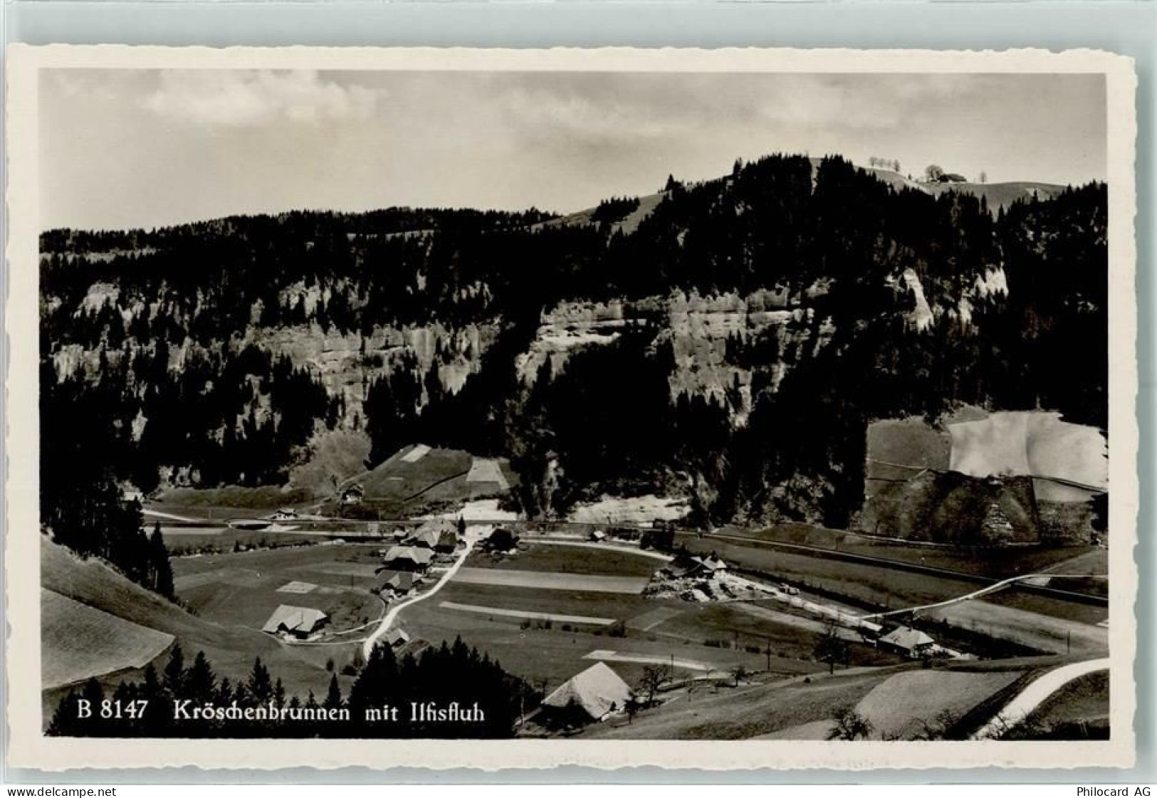 3556 Trub Gebrauchsspuren Ilfisfluh Kröschenbrunnen Foto Ak - 13132885