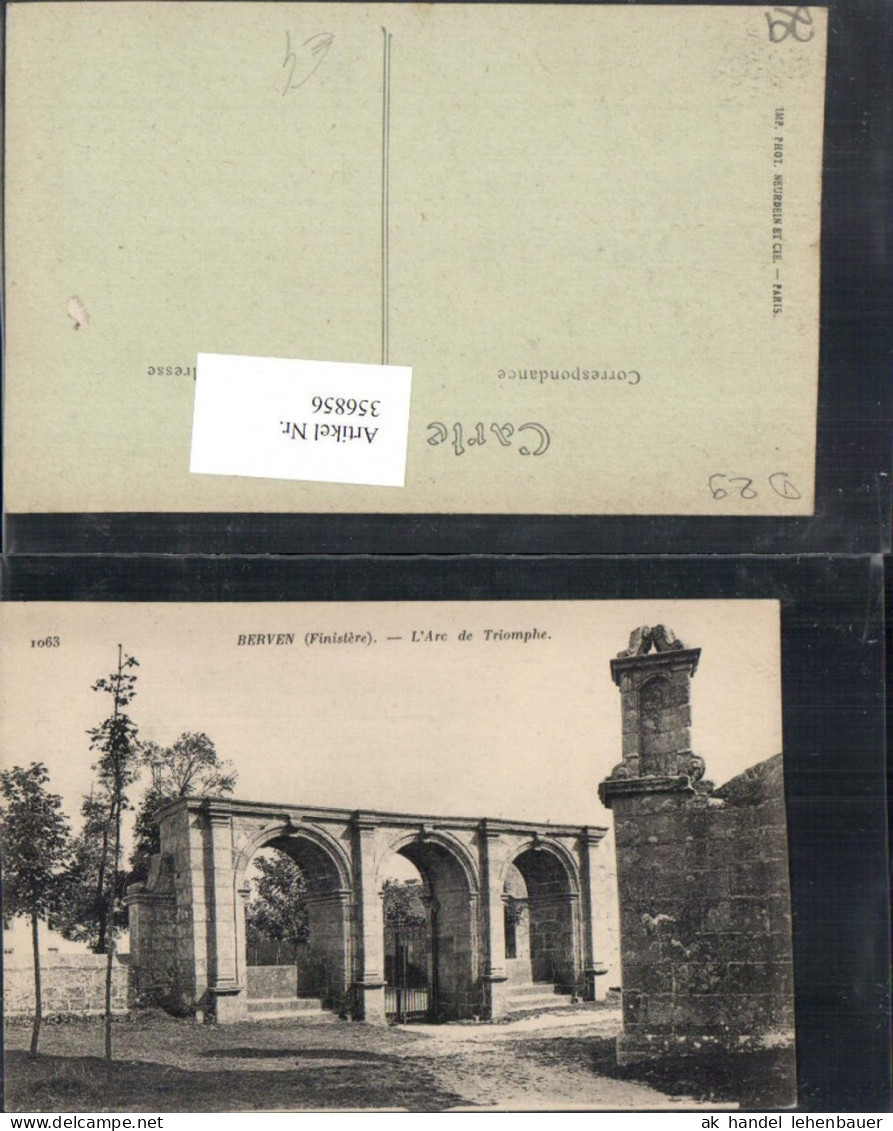 356856,Bretagne Finistere Berven L'Arc de Triomphe Triumphbogen