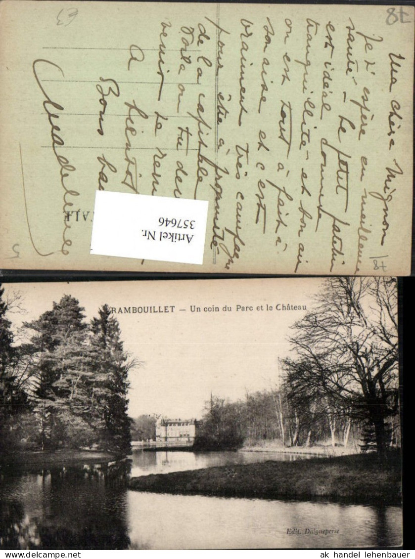 357646,Ile-de-France Yvelines Rambouillet Un coin du Parc et le Chateau Schloss